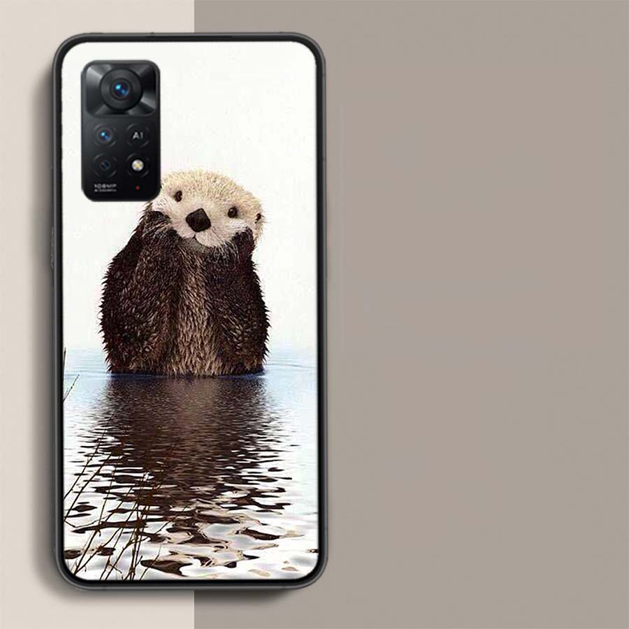 

Милый Выдра, Которая Любит Чистую Еду Чехол Для Телефона Для Xiaomi Redmi Note 12 Pro Plus 5G 12S 11 11E 11T Pro 10 9 8 7 11S 10S 4G 9T 8T 9 Note 12 Pro Plus