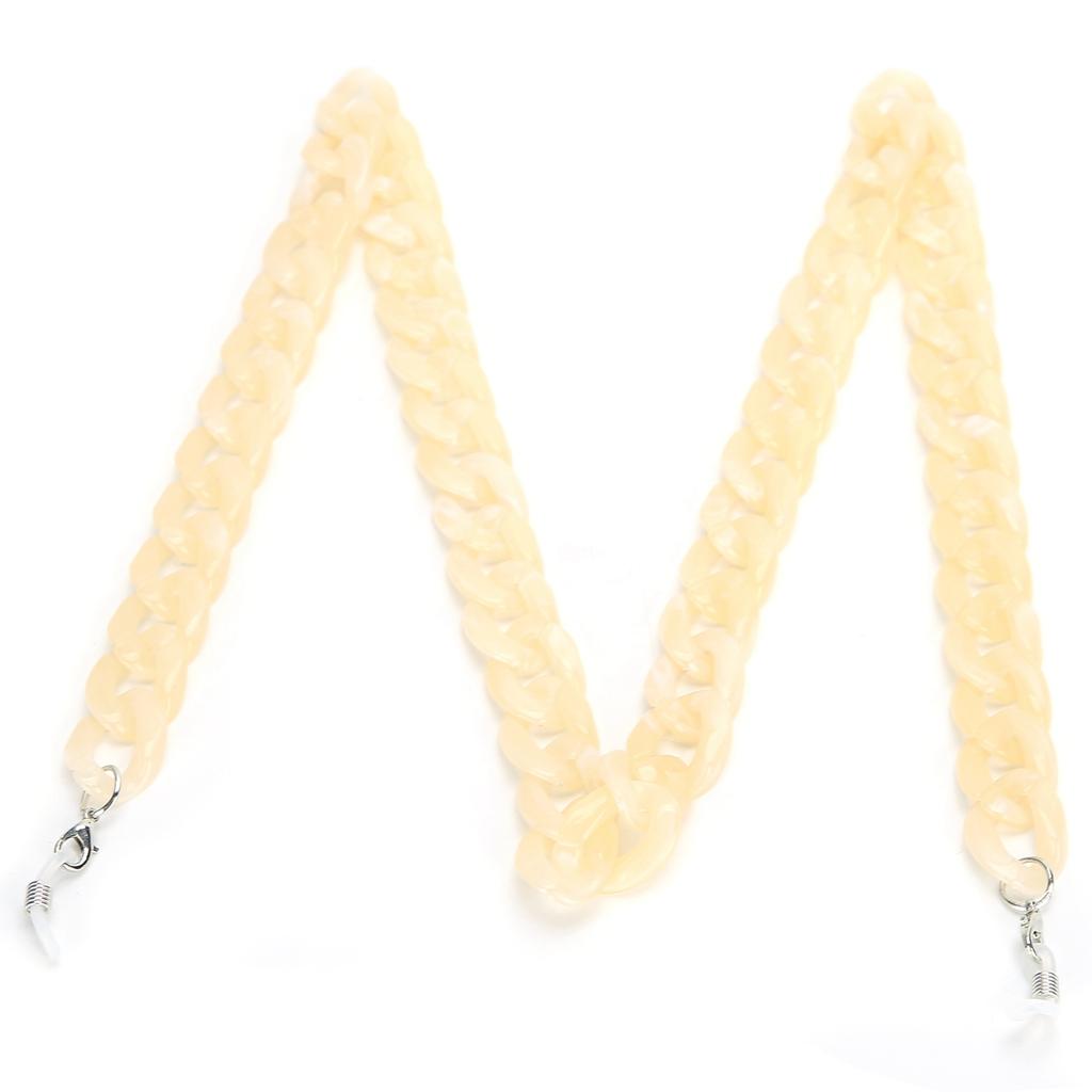 AntiLost MouthMuffle Chain Lanyard Sunglasses Eyeglasses Reading Glasses Holder Chain(Beige )