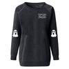 Women's Casual  Raglan O-neck Long Sleeve Halloween Print Top