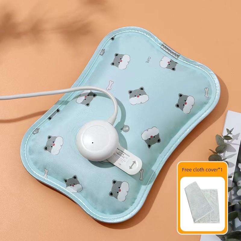 Anti-Dry Burning, Explosion-Proof, National Standard Rechargeable Hot Water Bottle, Hand Warmer, Belly Warmer, Waist Warmer, Cartoon Silk-Glossy
