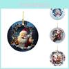 Delightful Acrylic Christmas Break Through Ornament Perfect For Cheerful Car Accessories