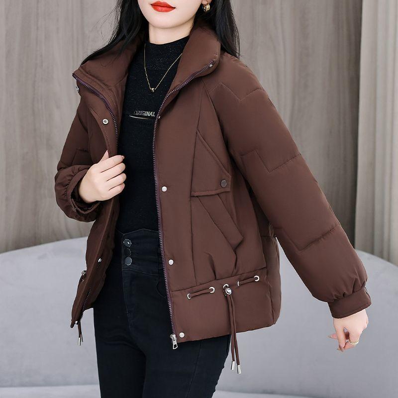 Winter Fashion Women Short Down Cotton Coat Loose Warm Thickened Slim Jacket