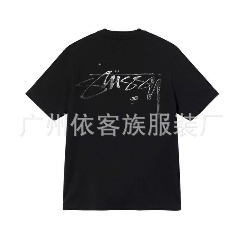 Camiseta de Algodón Streetwear para Hombre y Mujer Corte Holgado Manga Corta Camiseta Gráfica Casual Unisex Cuello Redondo