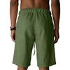 Mens Shorts Casual Linen Drawstring Waist Relaxed Shorts for Men Lightweight Gym Shorts Men Workout Beachwear Cargo Shorts