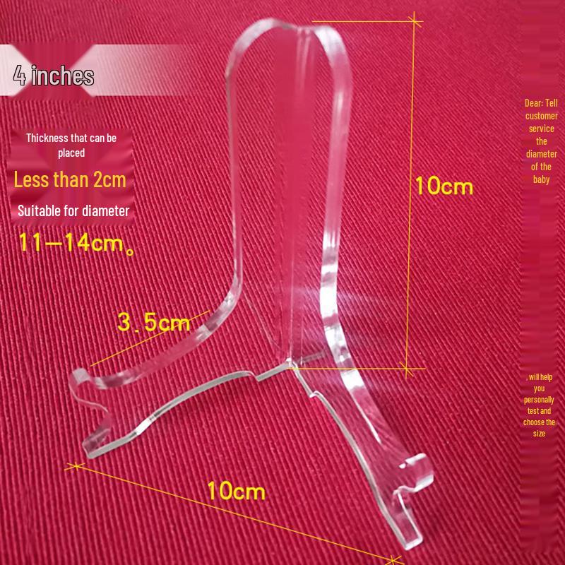 Acrylic Plate Rack & Display Stand for Photos, Crafts, or Tea Cakes
