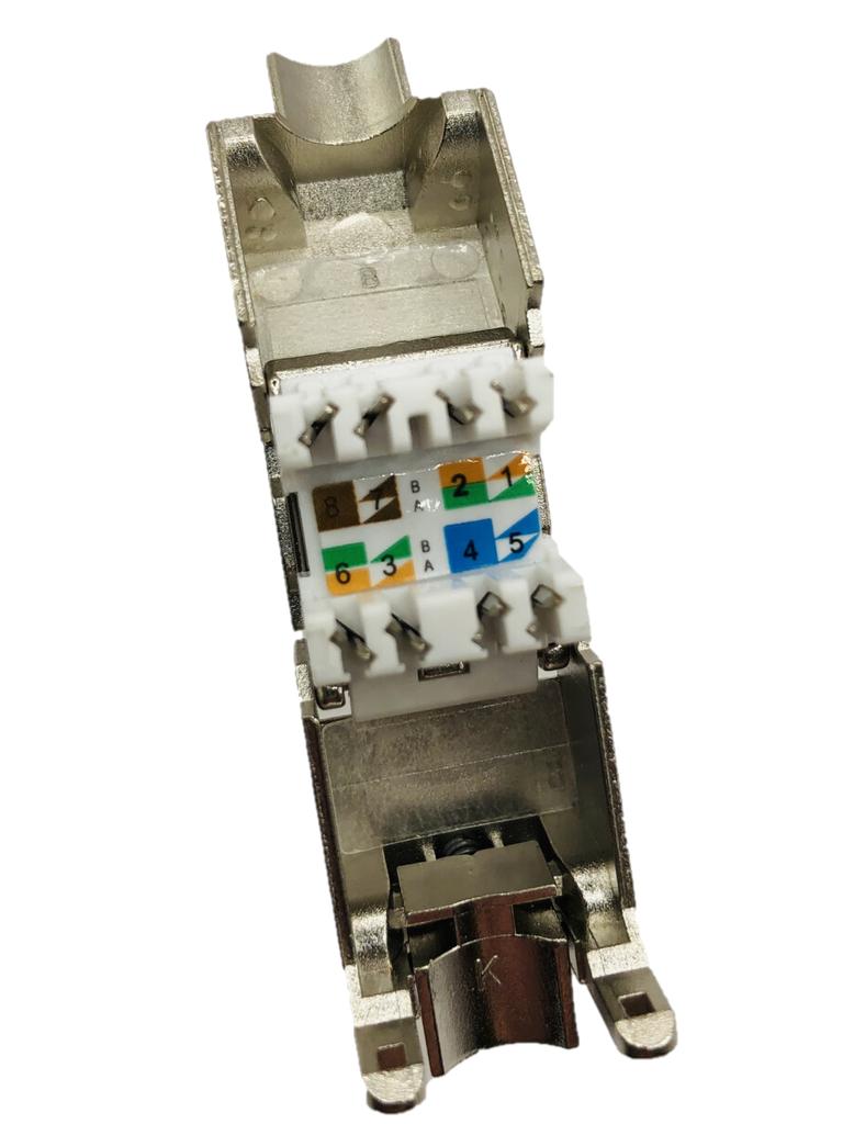 Moduł adapter keystone gniazdo beznarzędziowe rj45 lsa kat.7 ftp 22-26 awg