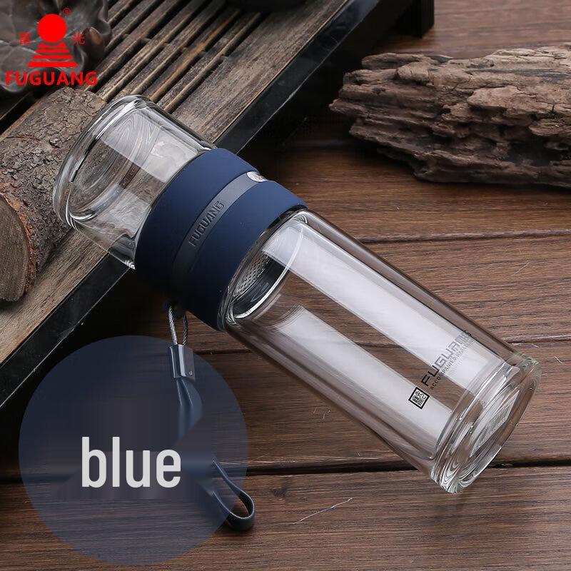FUGUANG Double-Layer Glass Tea Infuser Bottle