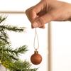 Valery Madelyn Christmas Tree Ball Set of Gold and Forest Stylish European and Nordic Style Ornaments, 3cm, 49, Copper, Design, Decorations,