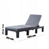 Liegestuhl Gartenliege mit Matratze verstellbar klappbar Pool Terrasse
