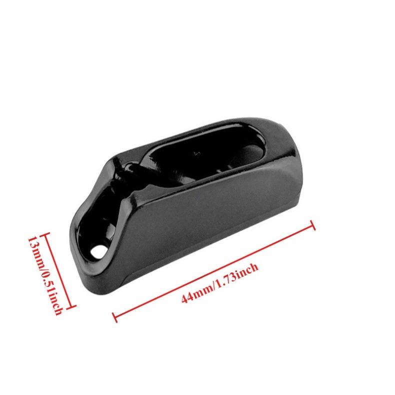 2 Stück/4 Stück Boots-Klemmpfaser Selbstsicherndes Seil Schwarzes Nylon Muschel-Klemmpfaser Seilspanner Läufer Kanufahren Kajak Surfen Marine