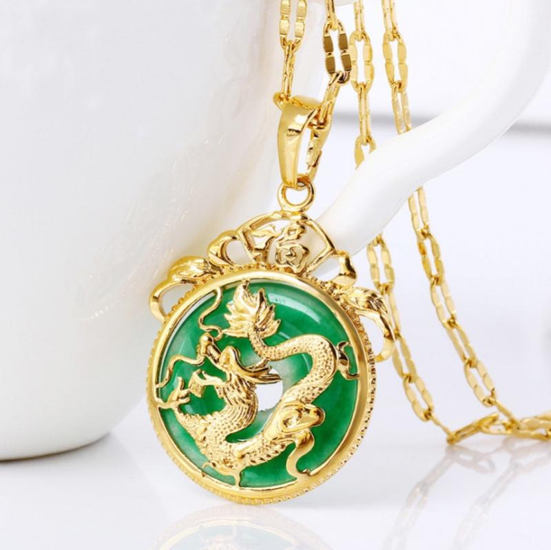 Pink White Buddha Necklace for Women Exquisite Chinese Style Maitreya Buddah Necklace Pendant Female Gifts
