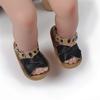 1 Pair Baby Sandals Newborn Babies Girls Non\-slip Open Toe Design Walking Sandals Leather Shoes