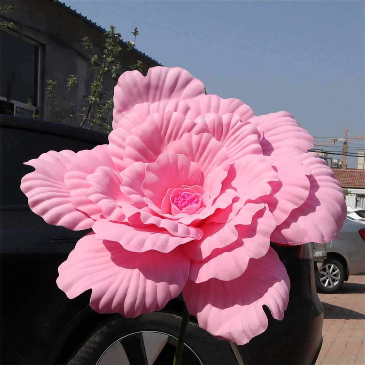

1 шт. Огромный искусственный шелковый цветок пиона, украшение, большой искусственный реалистичный имитационный цветок, реквизит для свадебного приема, для DIY-поделок, декор для гостиной, для интерьера розовый
