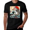 Catzilla Tshirt Vintage Cat Art Japanese Sunset Shirt Japanese Cat Sunset Graphic Sweatshirt Retro Aesthetic Hoodie F Tshirt