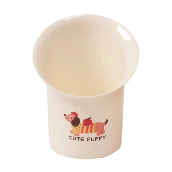 Coș de gunoi de birou Coșuleț drăguț pentru deșeuri cu Mini perie de curățat Buze amuzante de cârnat Mic coș de gunoi pentru birou Masă de toaletă