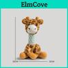 Long Neck Giraffe Raccoon Dog Chew Toy With Durable Cotton Rope For Pets