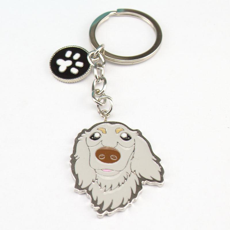 Cute Dog Keyring Gifts Fashionable Animal Charms Small Accessories Car Keyrings and Bag Charms