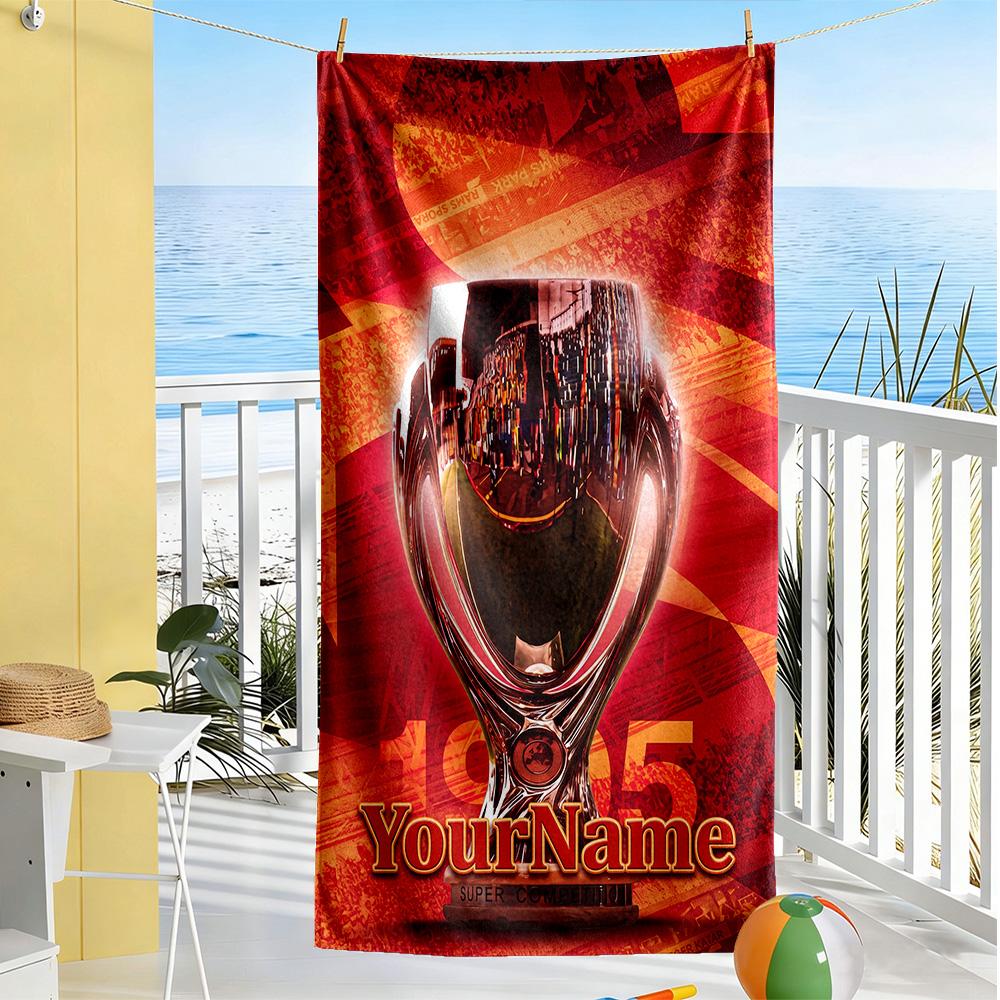 Galatasaray Personalized Name Beach Towel High Absorbency & Quick-Dry