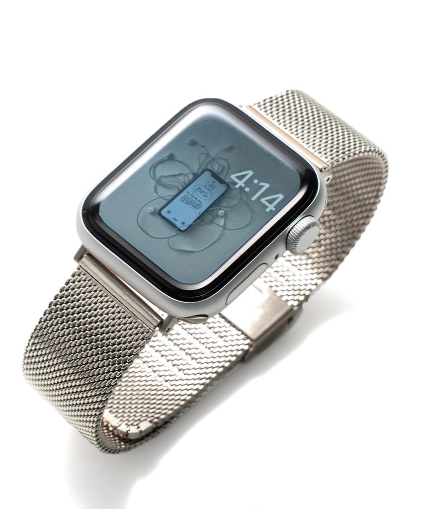 Nuateu [3Color] Milanese Loop Clip Metal Strap Compatible With All Apple Watch Models 11/10/9/8/7/6/5/4/Se3/Ultra 3