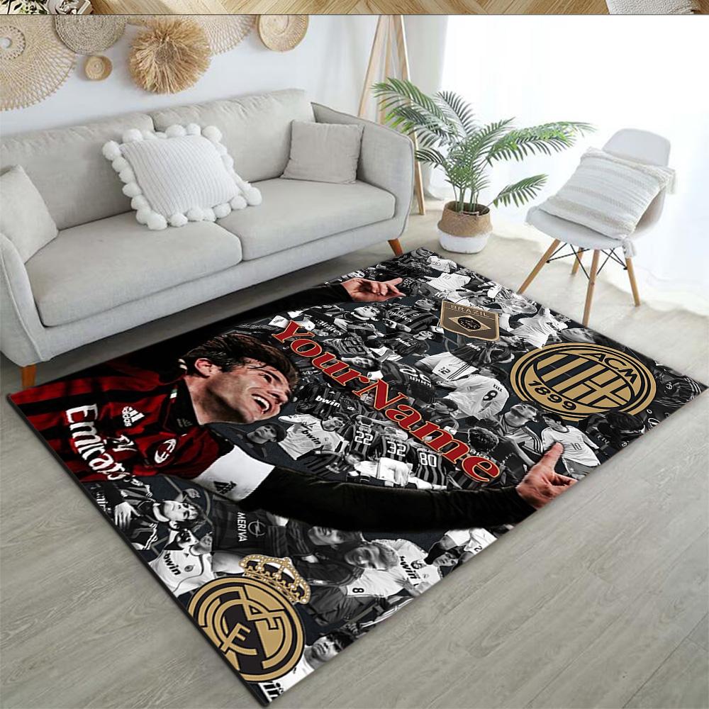 Ac Milan Customizable Name Floor Rug Office Rug Suitable for Bedrooms Balcony Foyer Kitchen Anti-slip Rug Office home decor