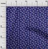 oneOone Cotton Flex Blue Fabric Floral Sewing Craft Projects Fabric Prints By Yard 40 Inch