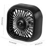 Mini Car Air Outlet Cooling Fan Adjustment Powerful USB Light Creative Low Noise Mini Car Interior Fan Cooler