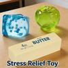 IJsvlokken Kubus Anti-Stress Squishy Speelgoed Langzaam Rijzend Stress Verlichtende Bal Decompressie Fidget Speelgoed Voor Volwassenen Verjaardagscadeaus
