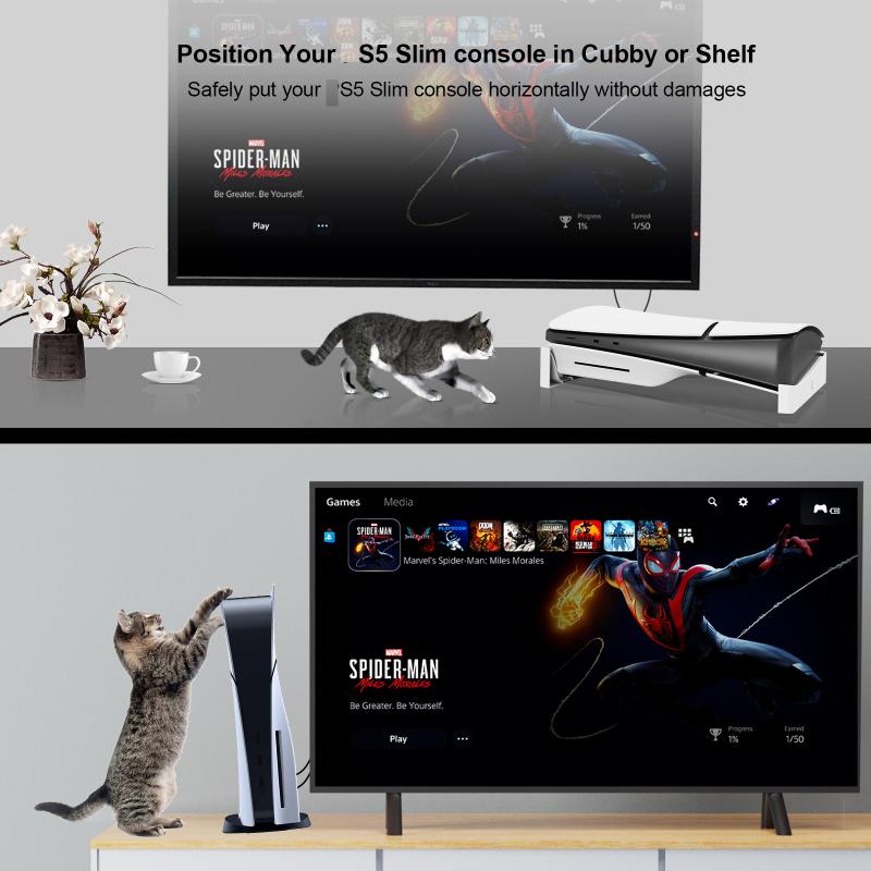 Game Console Horizontal Bracket Stand Ps5 Base Stand Compatible With Ps5 Slim/Ps5 Pro Base Holder For Ps 5 Console