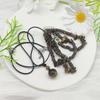 2 Piece Necklace Jewelry Set Handmade Tigereye Stone Coconut Shell Wood Beads Unisex Bohemian For Theme Event