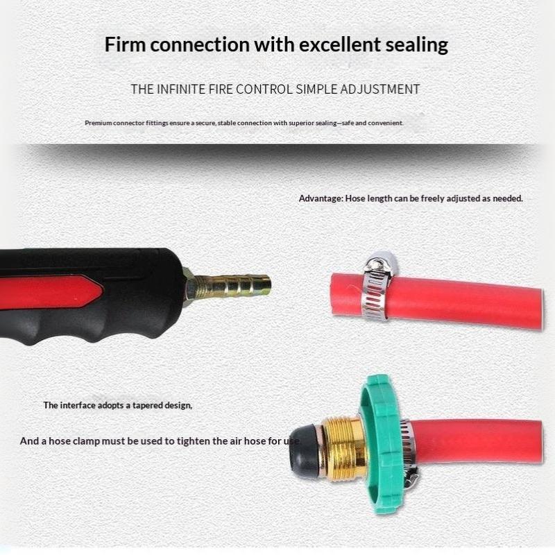 Single Double Switch Lpg Liquefied Gas Torch Portable Flamethrower Spitfire For Outdoor Camping Hiking Bbq Ignition Use