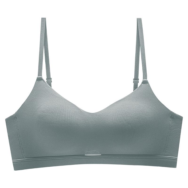 Simple Bra Summer Ultra Thin Girls French Underwear Small Breasts Not Empty Cup Bra Women Anti-sag