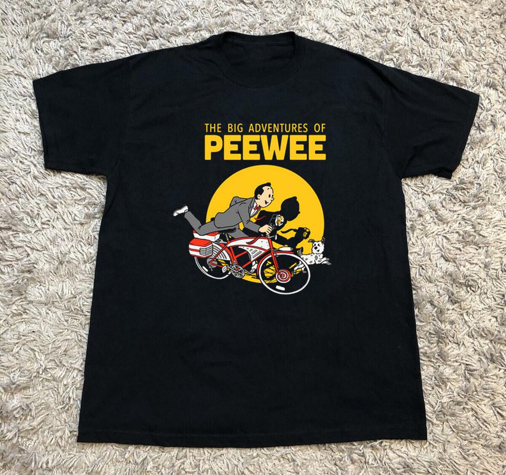 Pee Wee Herman Black Cotton T-shirt S to 5XL DM469 Unisex T-Shirt S