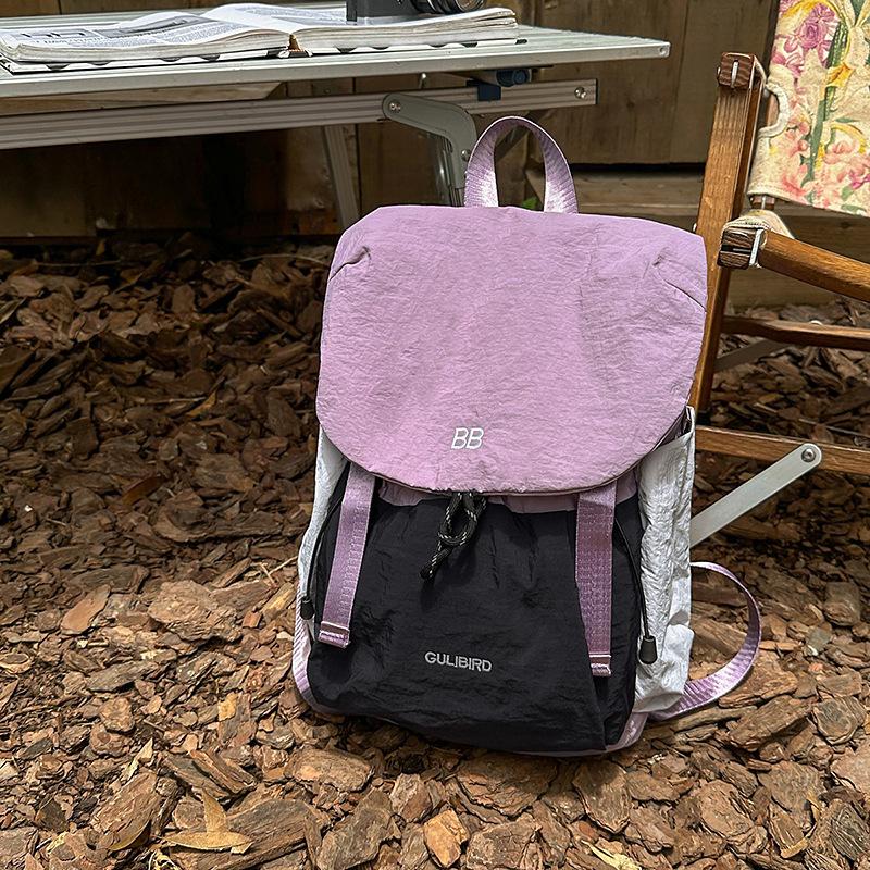 

Junior and high school casual versatile large-capacity backpack for men and women new high-value Japanese ins fresh and sweet backpack фиолетовый