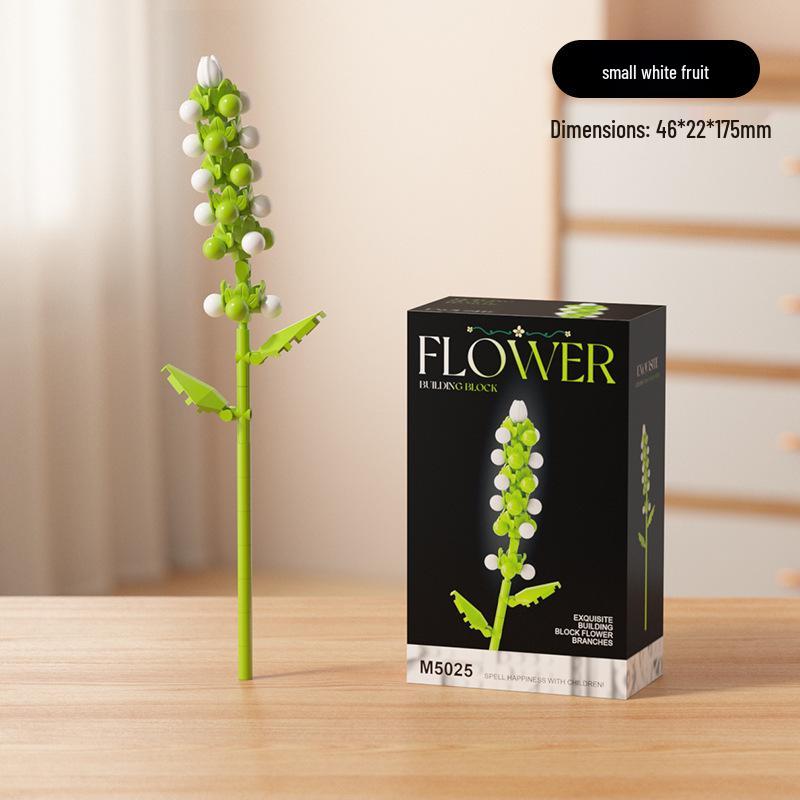 Dream Flower Box: Preserved Building Block Bouquet Set - Sunflower & Carnation. Ideal Toy for Children's Assembly.