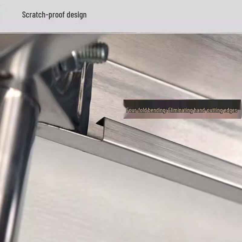 Stainless Steel Slim Corner Storage Shelf