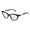 Gucci Optical Glasses [Available Prescriptions] Integrated Plate Nose 002 (Dark Havana Frame/clear Lens) 50 Dust Bag + Glasses Case (random Color)