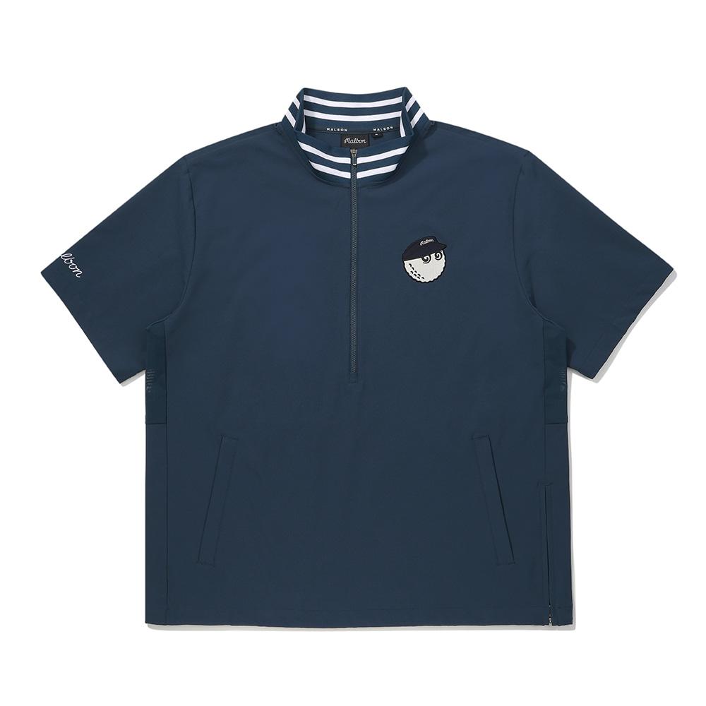 Malbon Golf Bucket Ventil Anorak Navy (Man)