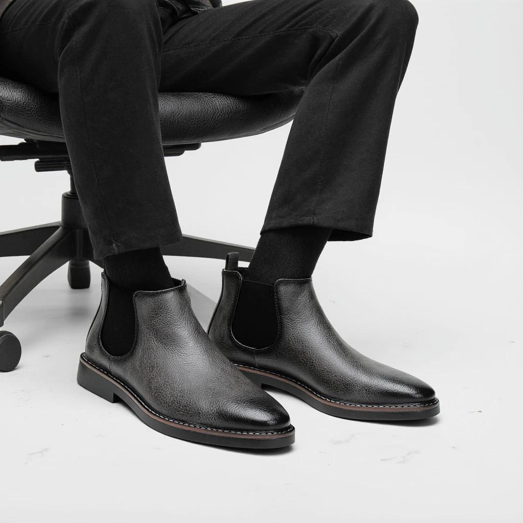 Men Boots Brand Retro Comfortable Casual Fashion 2026 Chelsea Boots