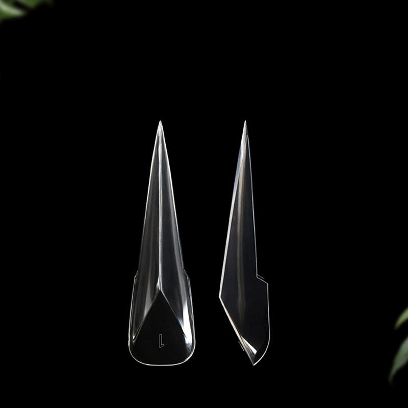 70PCS Nail Extension Dual System 3D Dragon Claw Forms Full Cover Acrylic Gel Builder Flexible Tips for Women Beauty Salon