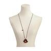 Comfortable Clavicle Chain Lightweight Flower Pendant Necklace Brown Leopard Print Fashion Neck Decoration