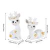 2Pcs Car Cute Deer Ornaments Car Center Console Decoration Dashboard Romance Gifts Auto Interior Accessories for Woman
