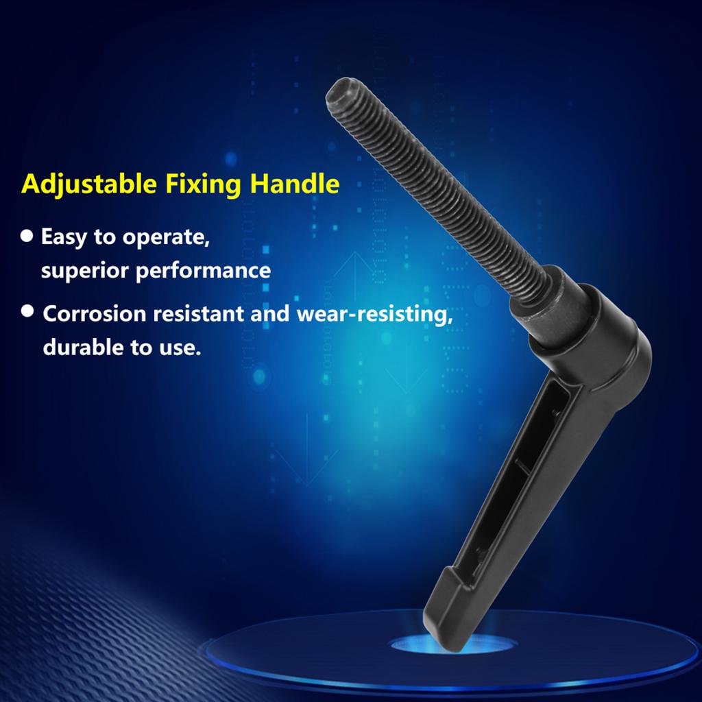 4PCS Metal Machine Knobs Adjustable Fixing Handle M8 Male Thread (80mm)