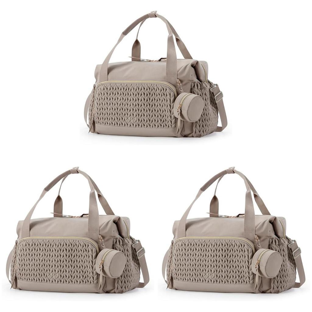 Borsa Tote per Pannolini da Bambino con Grande Capacità e Porta Biberon per Ospedale, Viaggi e Uso Quotidiano