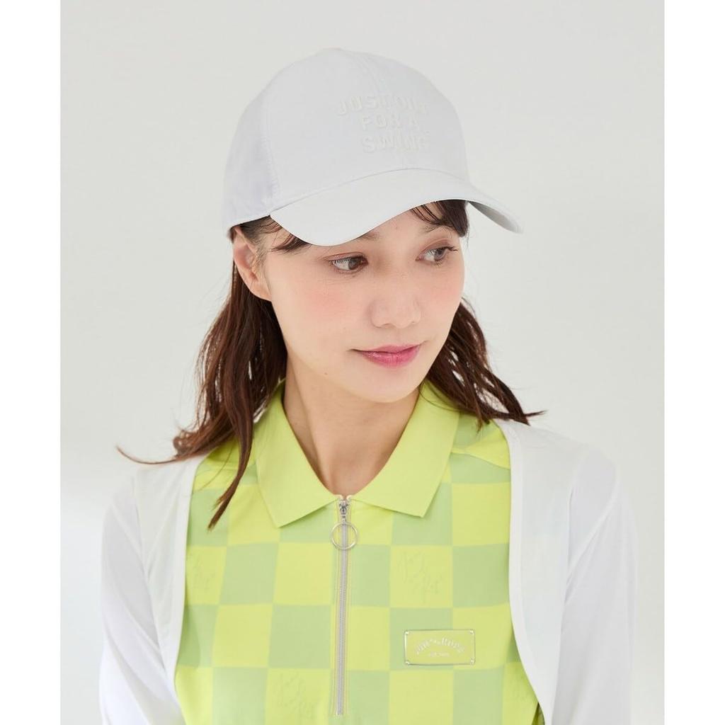 Jun Rope Cap Message Print Cap for Women ERU35050 White Main & (10)