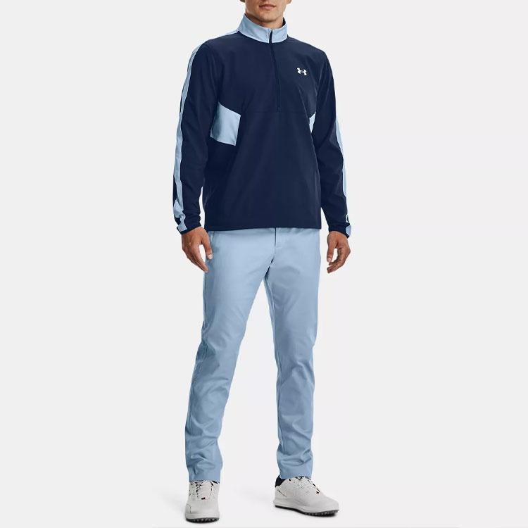 Under Armour Storm Sweatshirts Men's Collegiate Blue Turtleneck Moderate Regular Unisex 1370156-409