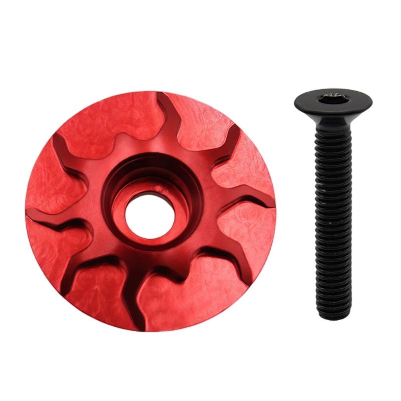 Corrosions Resistant Bicycles Stem Cover Headset Caps Dustproof Headset Caps for Professional Cyclists and Enthusiasts