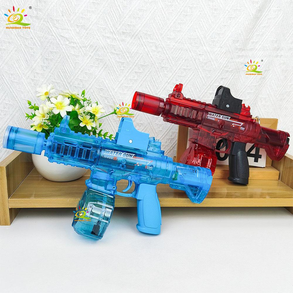 HUIQIBAO Gesimuleerd schietend elektrisch waterpistool speelgoed - geschikt voor zomerse buitenactiviteiten op het strand, schietspel speelgoed voor volwassenen en kinderen