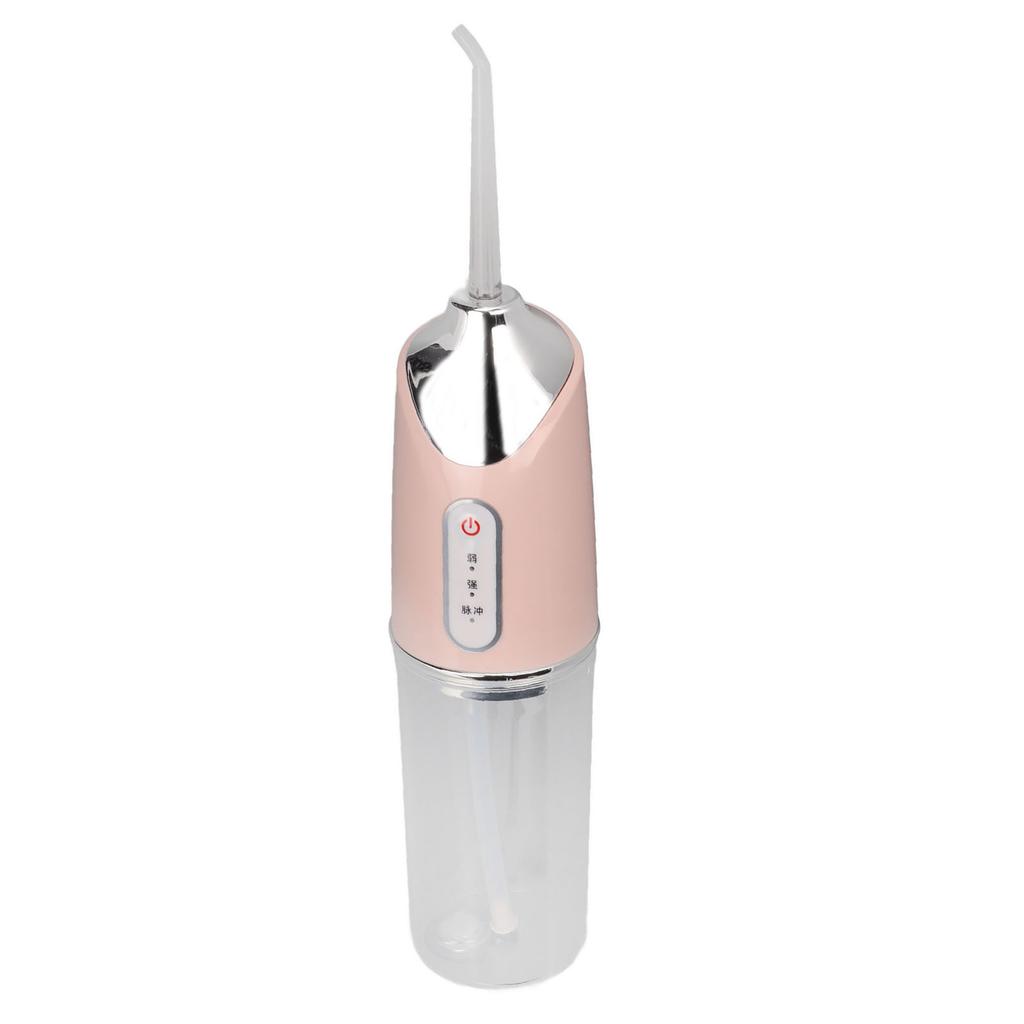 Portable Dental Oral Irrigator Food Residues Removal High Pressure Pulse Teeth Cleaner Pink