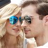 Anti Reflective Vintage Pilot Sunglasses Fashionable Unisex Multi-color Sunscreen Shades for Men and Women