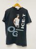 Ice T Vintage anni '90 : T-Shirt Hip Hop Original Gangster 1991 / Rapper / Musica House Trance / Danza / Nero / L